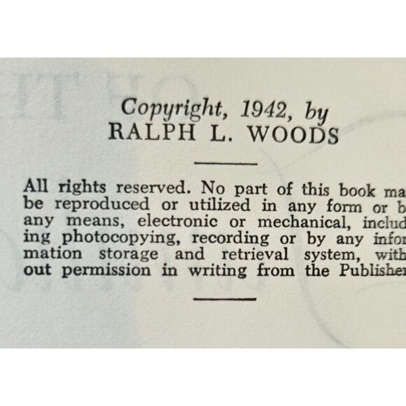 Ralph L. Woods 1942 Book Leatherbound Set A Treasury Of The Familiar Humor & Mor - Picture 2 of 11